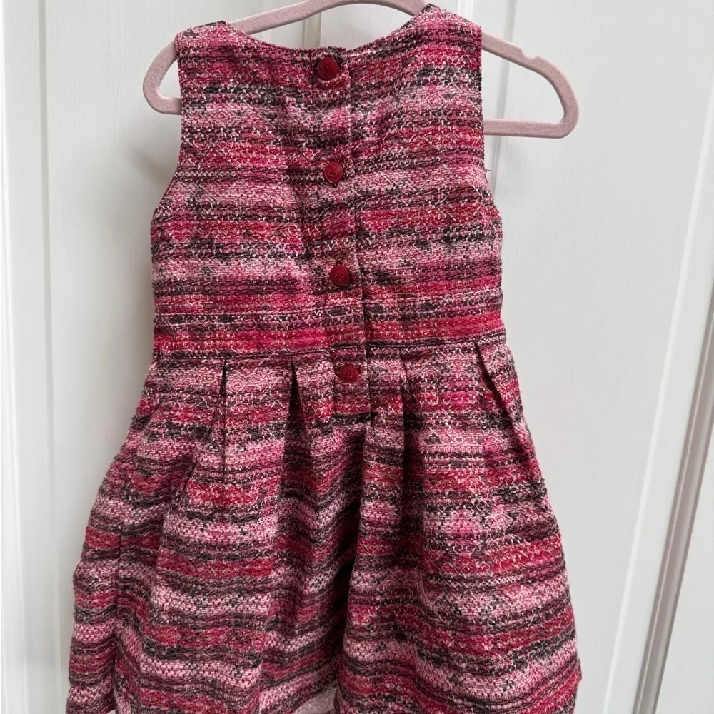 OshKosh B'gosh 3T Girls Pink Formal Pleated Sleeveless Dress
